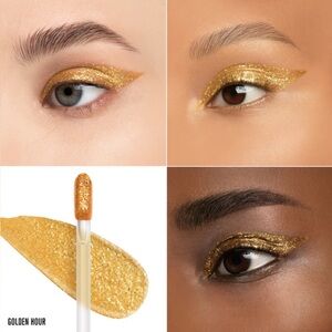 Jeffree Star Golden Hour Liquid Star Shadow- gold pearl w/ gold glitter, vegan